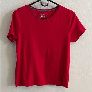 Croft & Barrow Women's Red T shiet size petit medium